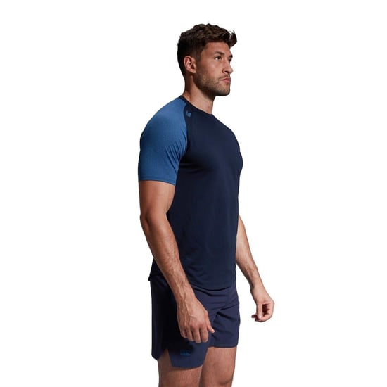 Canterbury - "Elt" T-Shirt für Herren, Rundhalsausschnitt, Athletisch, Schmal, Raglanärmel (Marineblau Marl) - Image 3