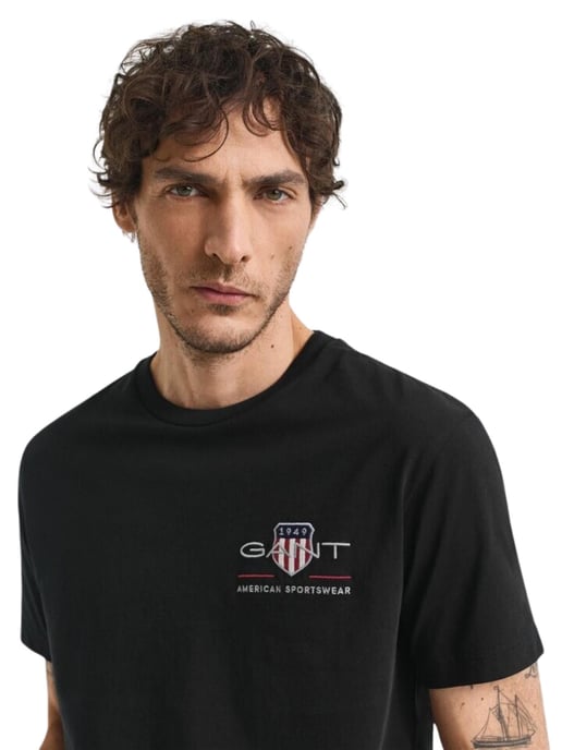 Gant | Herren T-Shirt mit gesticktem Archiv-Schild - Image 3