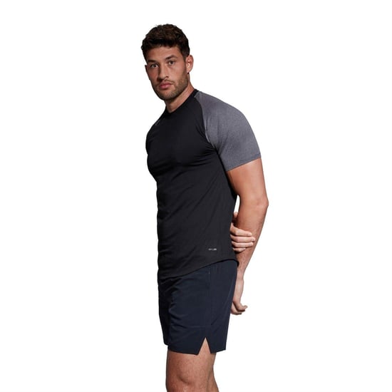 Canterbury - "Elt" T-Shirt für Herren, Rundhalsausschnitt, Athletisch, Schmal, Raglanärmel (Schwarz Mergel) - Image 3