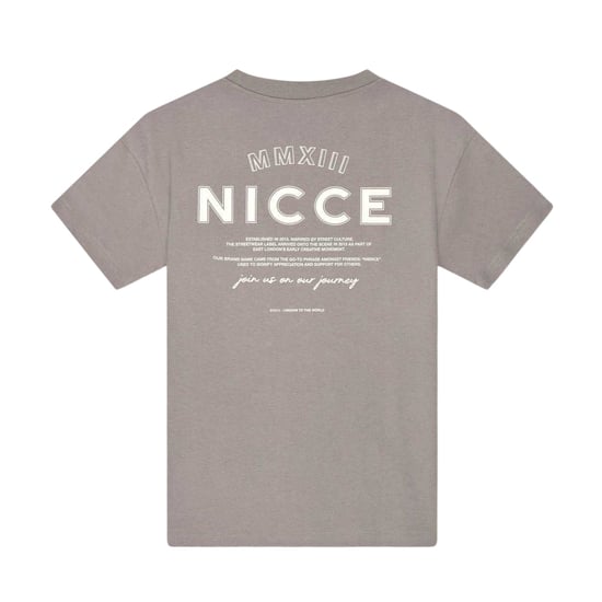 Nicce - T-Shirt für Herren, Rundhalsausschnitt, Übergroß (Grau) - Image 2