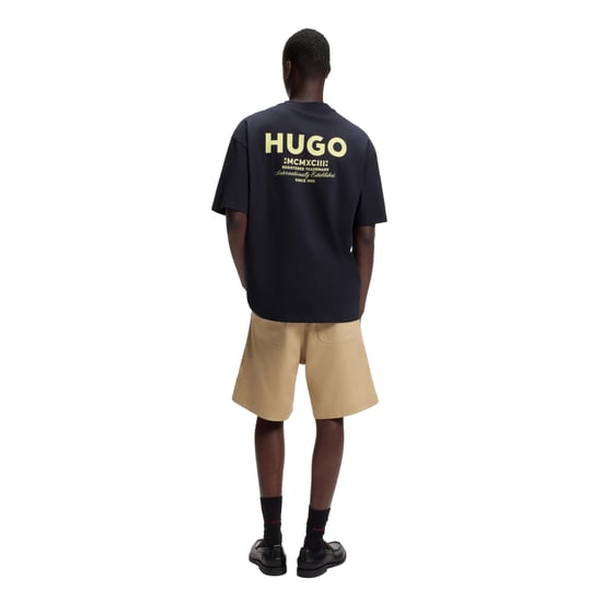 Hugo Boss - "Nalono" T-Shirt für Herren, Baumwolle (Dunkles Marineblau) - Image 3