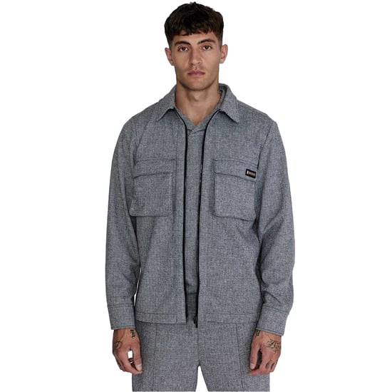 SikSilk - Hemdjacke für Herren (Grau) - Image 1