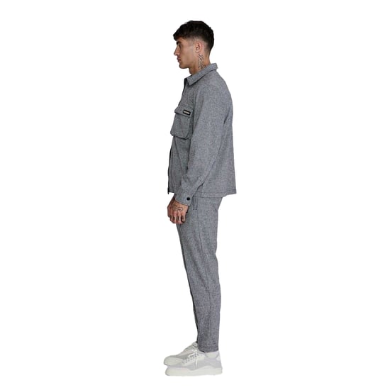 SikSilk - Hemdjacke für Herren (Grau) - Image 3