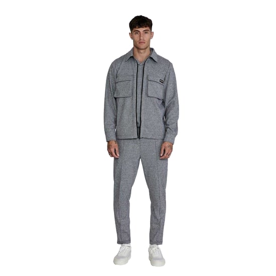 SikSilk - Hemdjacke für Herren (Grau) - Image 5