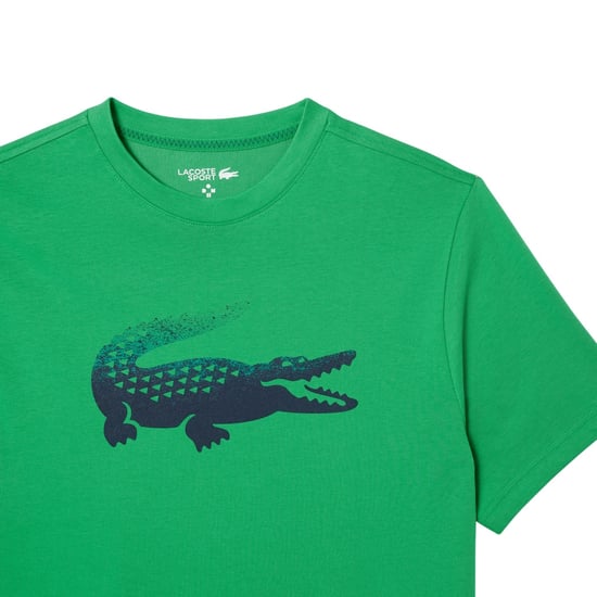 Lacoste - "Daniil Medvedev" T-Shirt für Herren, Tennis (Grün) - Image 4