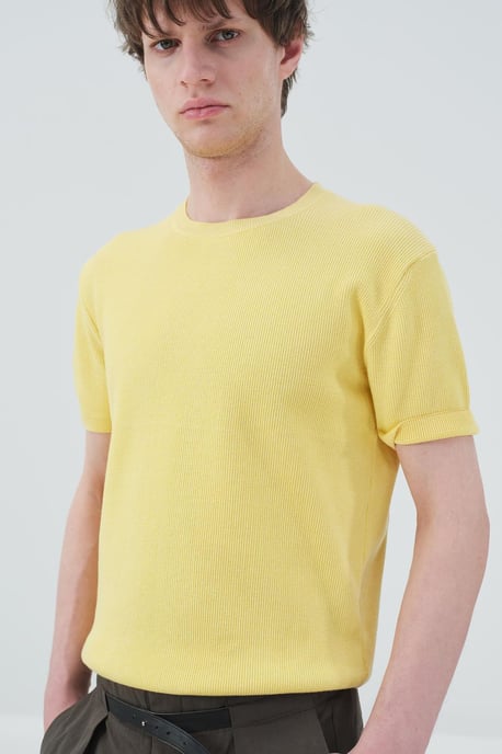 Herren Baumwoll Rundhalsausschnitt T-Shirt - Image 1