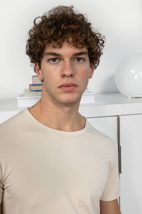 Herren Slim Fit Baumwoll Rundhals T-Shirt - Image 3