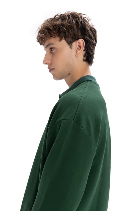 Herren Langarm-Polo-Shirt - Image 3