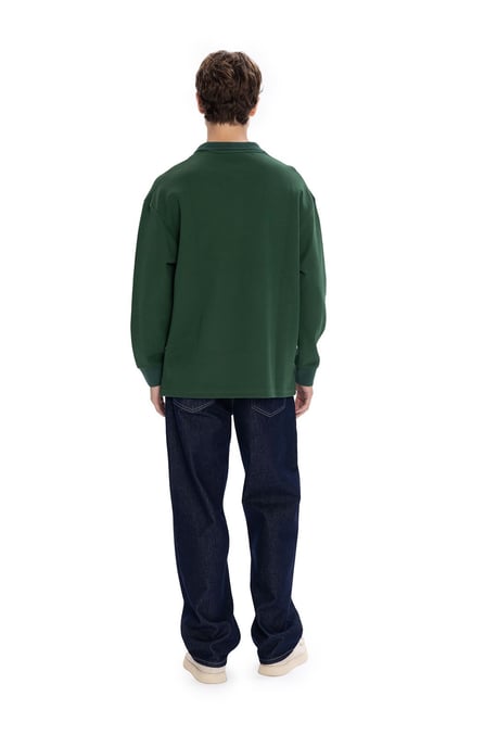 Herren Langarm-Polo-Shirt - Image 4
