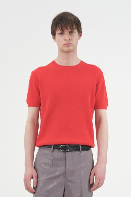 Herren Baumwoll Rundhals T-Shirt - Image 1