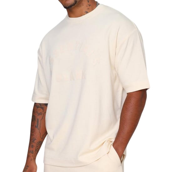 Blank Essentials - T-Shirt für Herren, Rundhalsausschnitt (Sommer Sandgelb) - Image 3