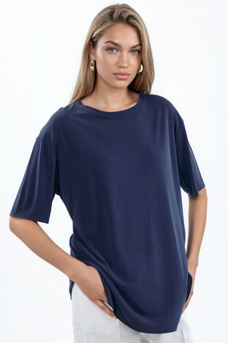 Lockere Passform Crew-Neck T-Shirt - Image 3