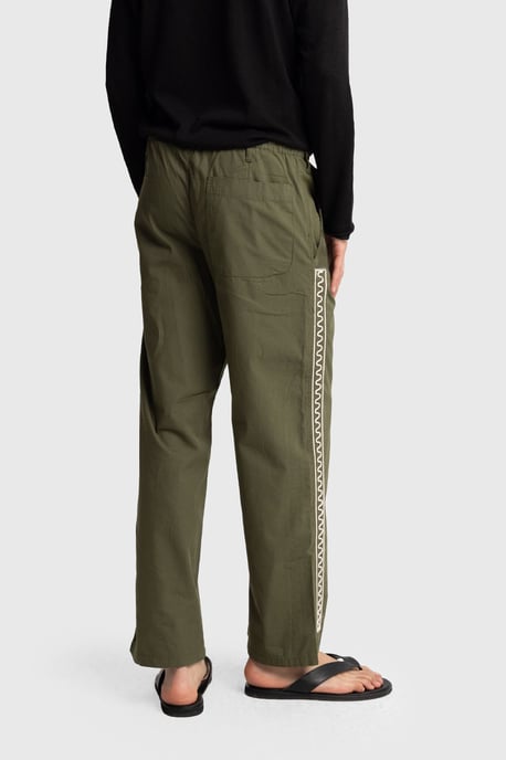 Herren Popeline Baumwolle Gerade-Form Hose - Image 2