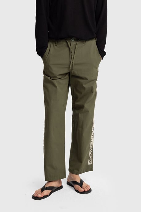 Herren Popeline Baumwolle Gerade-Form Hose - Image 3