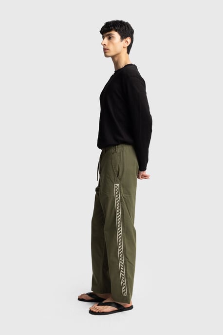 Herren Popeline Baumwolle Gerade-Form Hose - Image 4