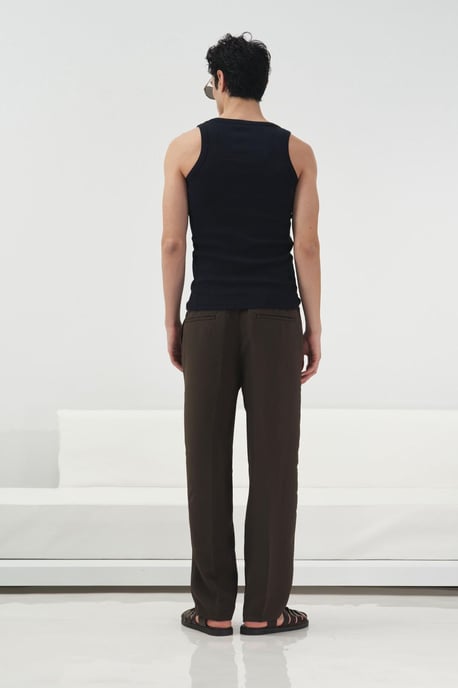 Herren Strickhose mit mittlerer Taille und geradem Schnitt - Image 3