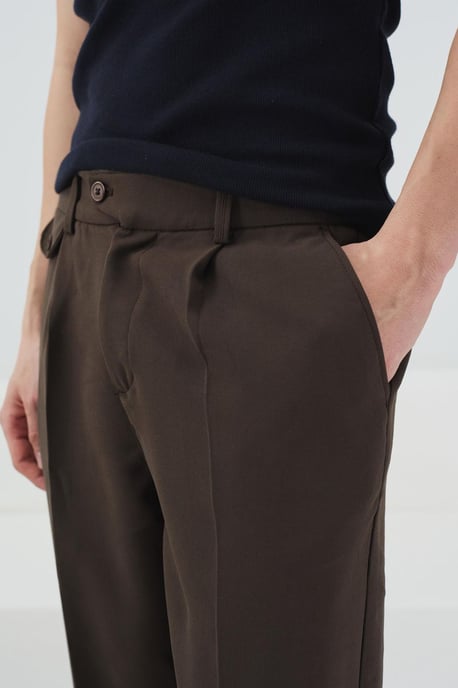 Herren Strickhose mit mittlerer Taille und geradem Schnitt - Image 4