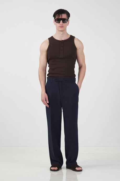 Herren Strickhose mit mittlerem Bund und geradem Bein - Image 3