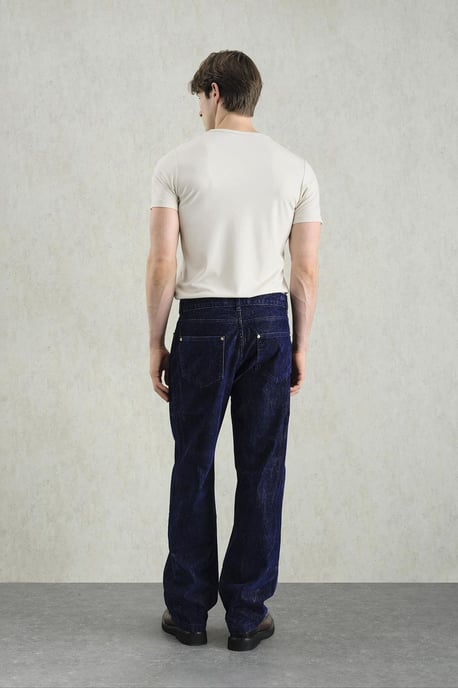 Herren Baumwoll Strickstoff Gerade-Hose - Image 2