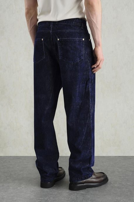 Herren Baumwoll Strickstoff Gerade-Hose - Image 3