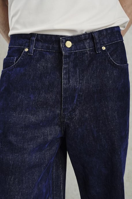 Herren Baumwoll Strickstoff Gerade-Hose - Image 5