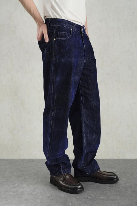 Herren Baumwoll Strickstoff Gerade-Hose - Image 6