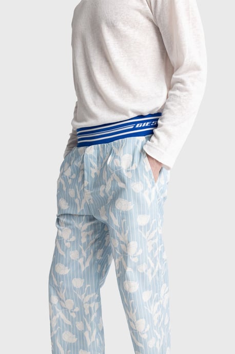 Herren Baumwoll Blumenmuster Strickhose - Image 2
