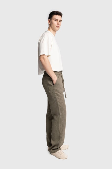 Strukturierte Regular Fit Jogginghose mit Kordelzug - Image 4