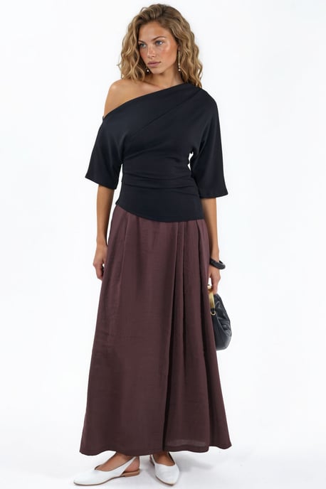 Damen Boot-Ausschnitt Kurzarm Strickbluse - Image 4