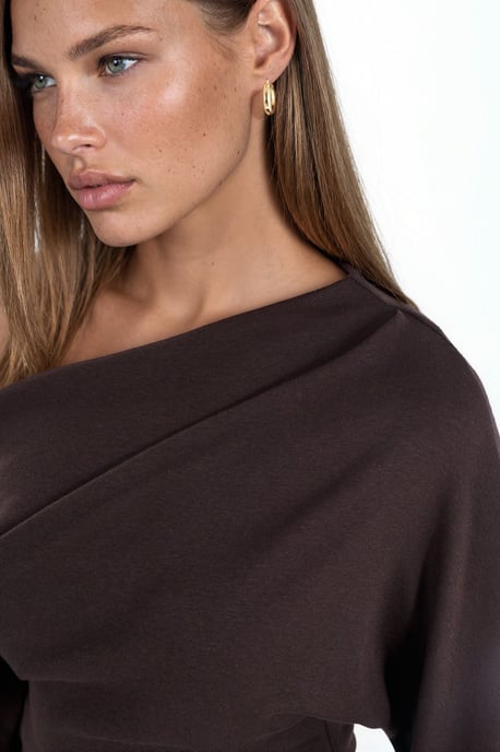Damen Boot-Ausschnitt Kurzarm Strickbluse - Image 3