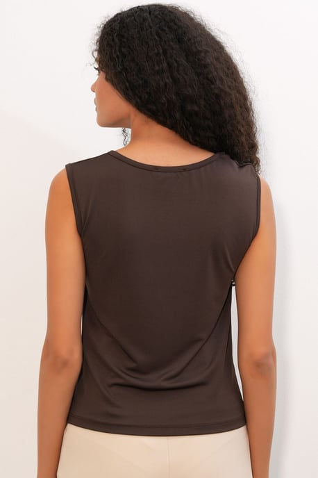 Ärmellose Rippstrickbluse - Image 6
