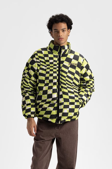 Herren geometrische Pufferjacke - Image 3