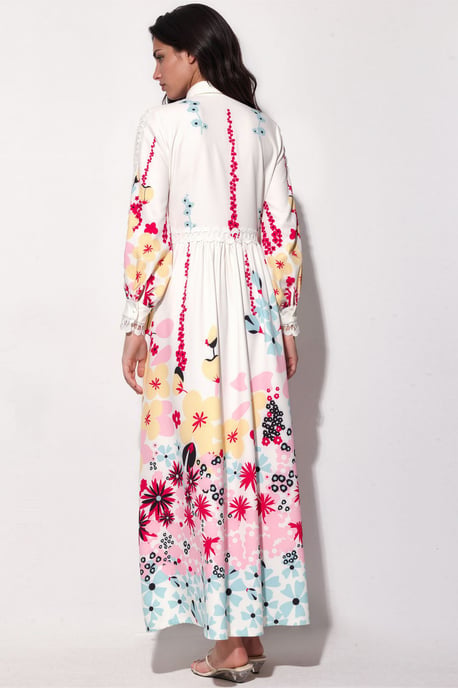 Blumen A-Linie Maxikleid - Image 3