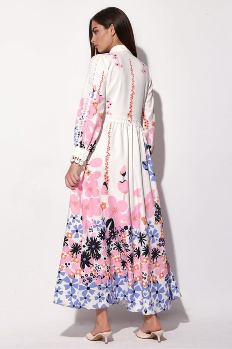 Blumen A-Linie Maxikleid - Image 3