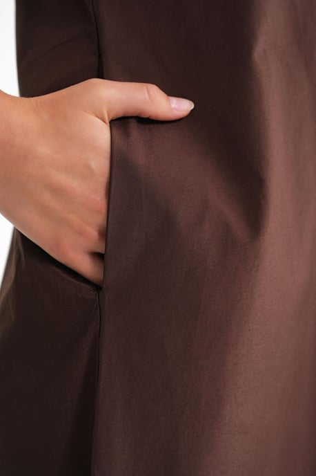 Maxi-Popelinkleid mit Taschen - Image 6