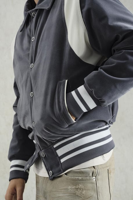 Herren Farbblock Samtweste - Image 6