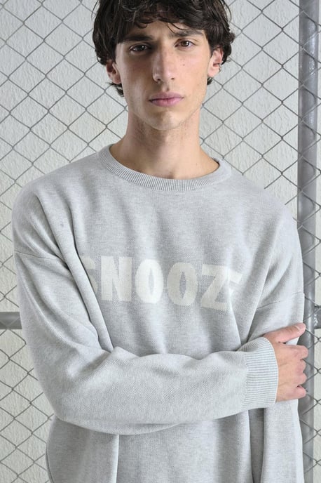 Herren Baumwoll Rundhals Sweatshirt mit Textdruck - Image 5