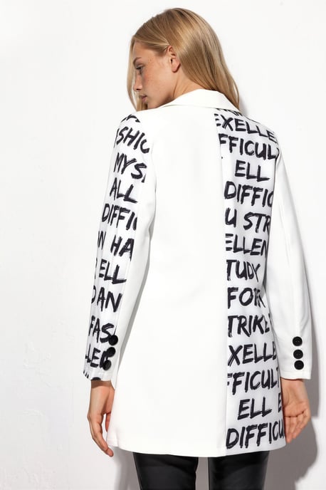 Übergroßer Crepe Blazer-Jacke - Image 3