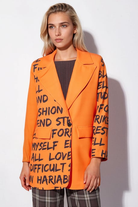 Oversized Crepe Blazerjacke - Image 2