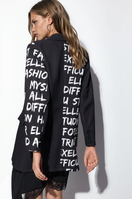 Oversized Crepe-Blazer-Jacke - Image 3