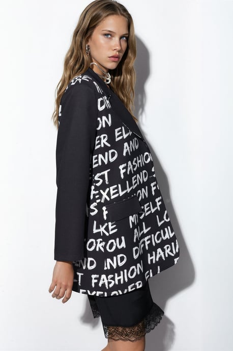Oversized Crepe-Blazer-Jacke - Image 4