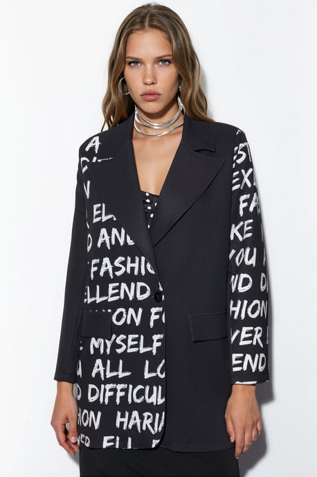 Oversized Crepe-Blazer-Jacke - Image 6