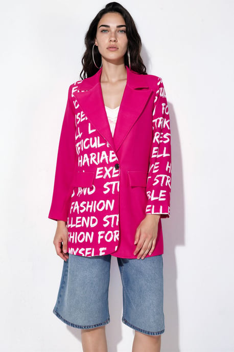 Oversized Crepe Blazerjacke - Image 2