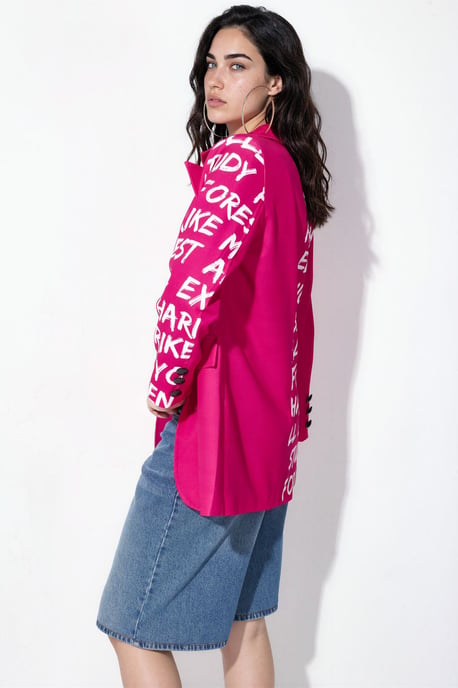 Oversized Crepe Blazerjacke - Image 4