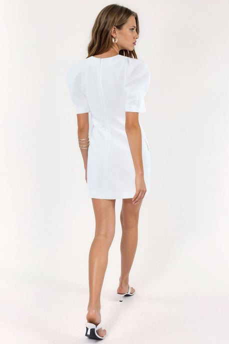 Mini-Crepe-Kleid mit Tasche und Reißverschluss - Image 2