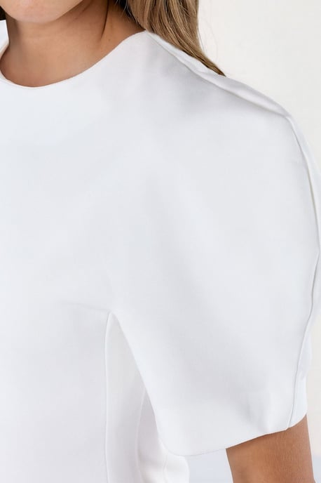 Mini-Crepe-Kleid mit Tasche und Reißverschluss - Image 4