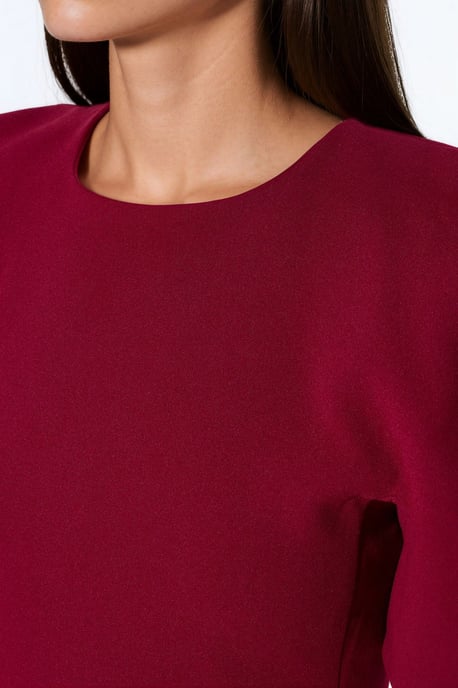 Mini-Crêpe-Kleid mit Tasche und Reißverschluss - Image 4