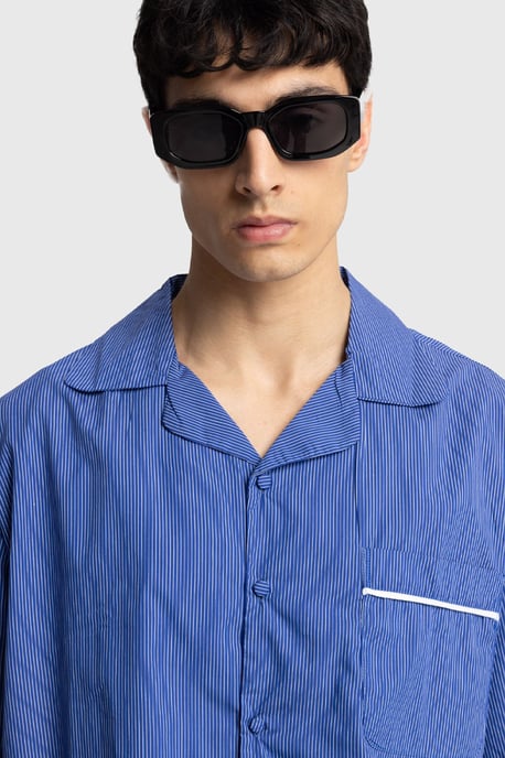 Herren Baumwoll-Popeline Kurzarmhemd - Image 1
