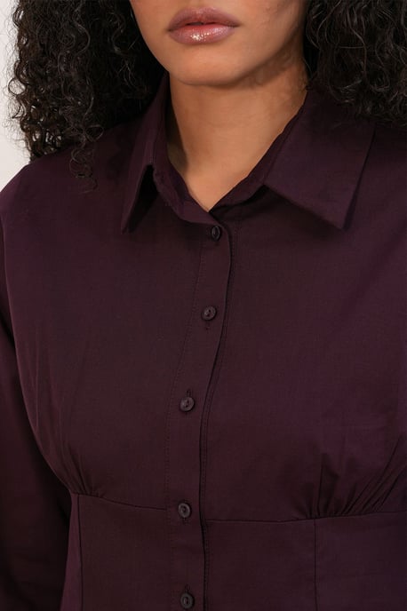Tailliertes Popeline-Button-Up Kurzhemd - Image 5