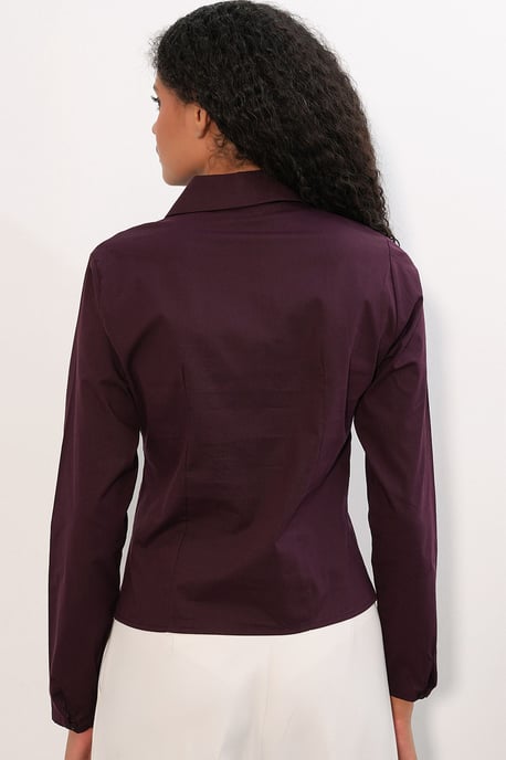 Tailliertes Popeline-Button-Up Kurzhemd - Image 6